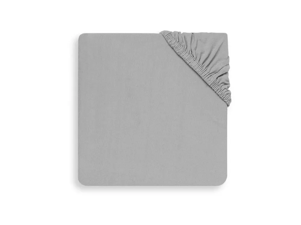 Jollein Lenzuolo matrimoniale Jersey Soft Grey 75x150cm