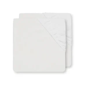 <tc>Jollein</tc> Lenzuolo pieghe cotone bianco 70x140cm