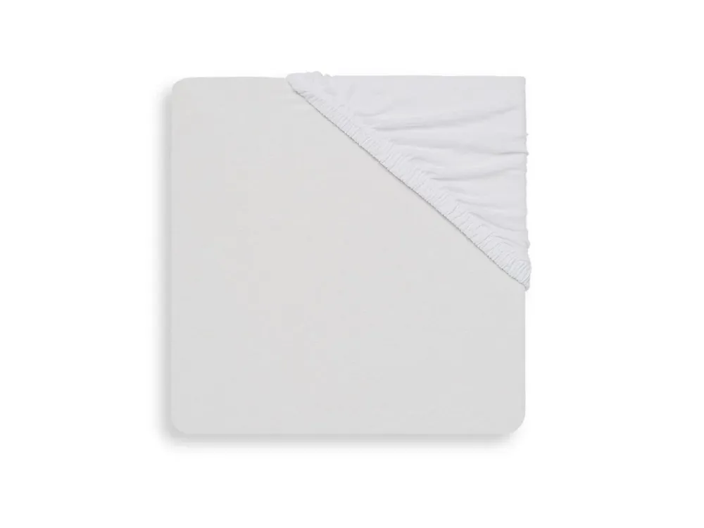Jollein Lenzuolo pieghe Jersey Bianco 40x90cm
