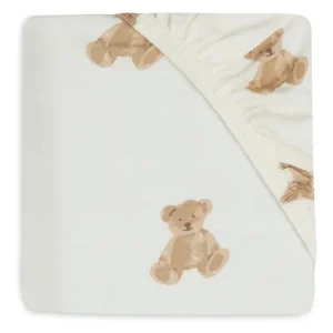 <tc>Jollein</tc> Lenzuolo pieghe Toddler Jersey Teddy Bear 70/75 X 140/150 Cm