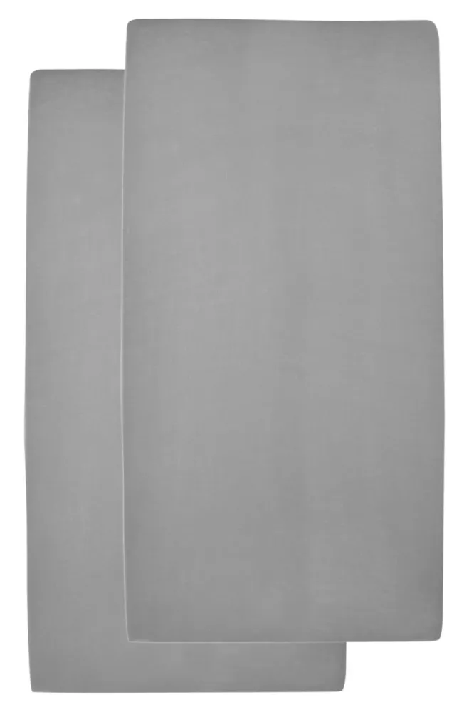 Meyco Lenzuolo pieghe Jersey 2St 50X90 Grigio