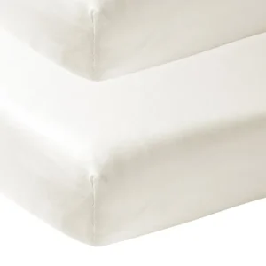 <tc>Meyco</tc> Lenzuolo pieghe Jersey 2St 60X120 Offwhite