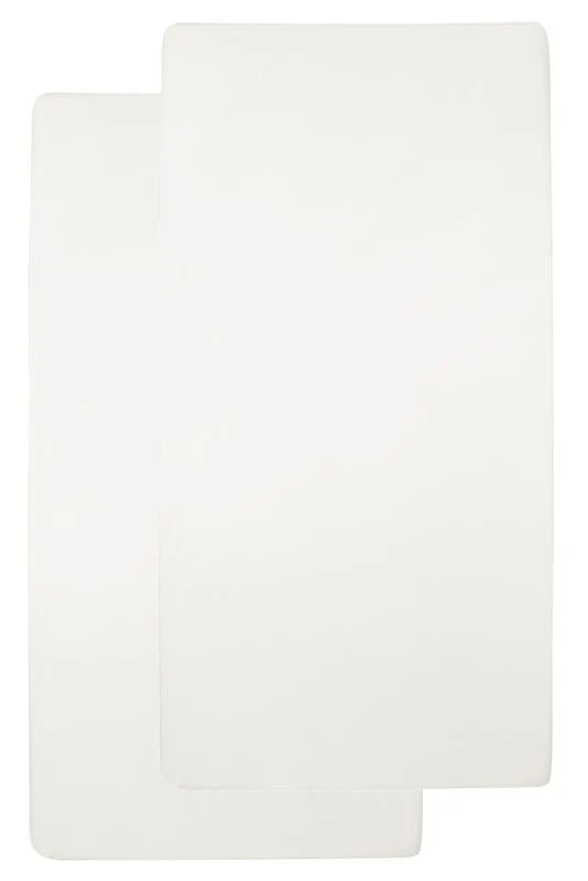 Meyco Lenzuolo pieghe Jersey 2St 70X140/150 Offwhite