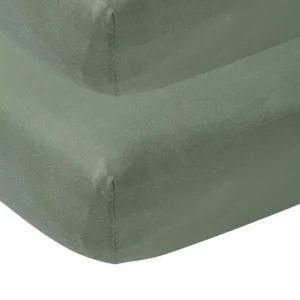 <tc>Meyco</tc> Lenzuolo pieghe Jersey Verde Foresta 70x140/150 cm 2 pezzi