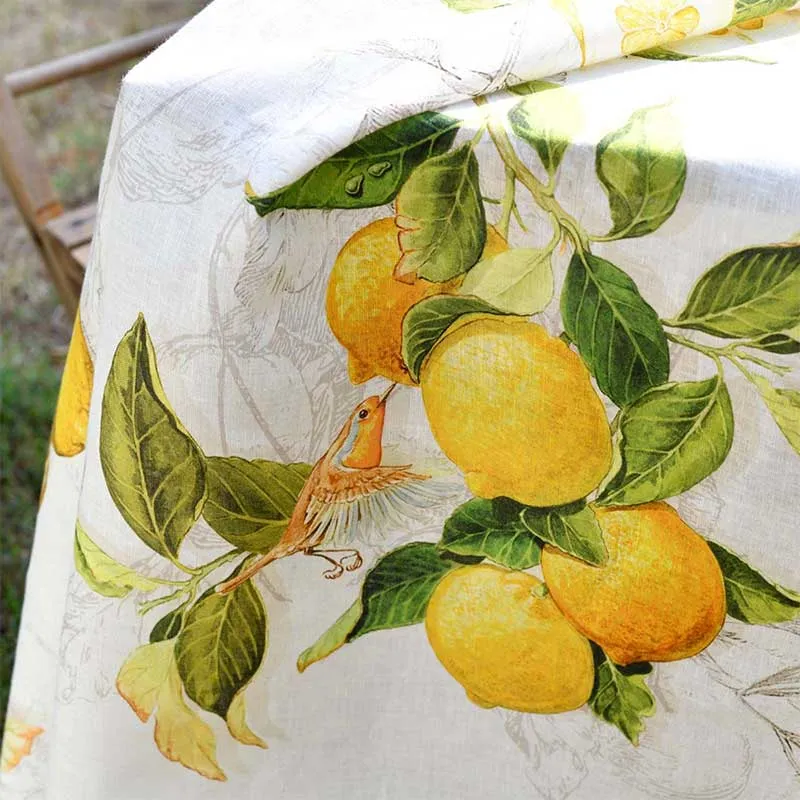 Tessitura Toscana Telerie Tovaglia Limoncello 170x270 cm