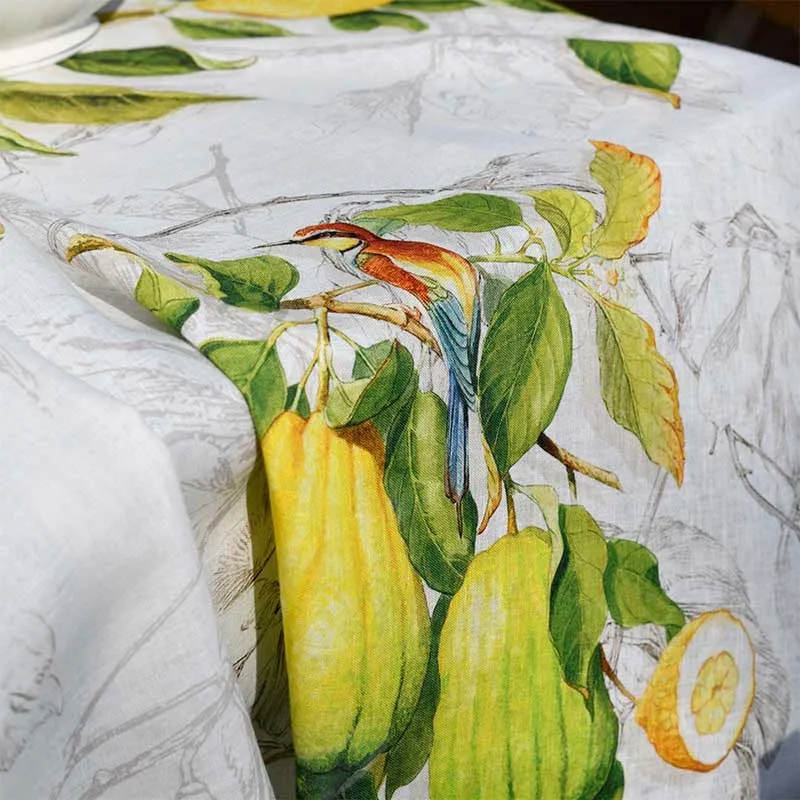 Tessitura Toscana Telerie Tovaglia Limoncello 170x270 cm