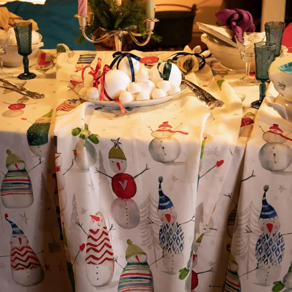 Tessitura Toscana Telerie Tovaglia Snowpop 170x360 cm