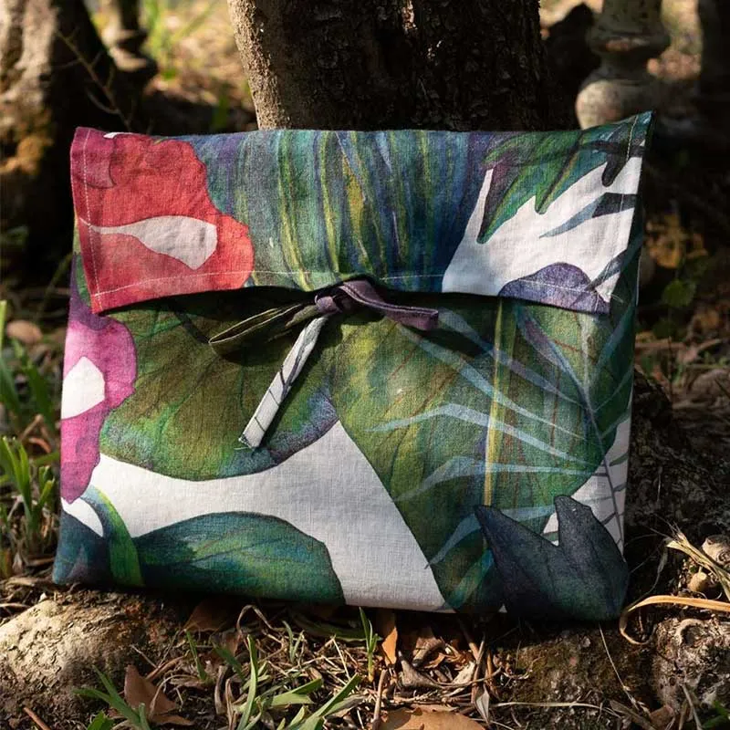 Tessitura Toscana Tovaglia Canapa Karkade 160x230 cm