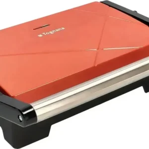 Tostapane TostieraTognana Piastra per Toast Antiaderente Potenza 1000 watt colore Rosso - D2DTN02IRRO Linea Iridea