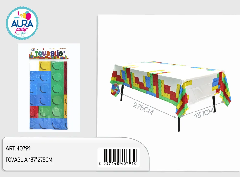 tovaglia block 137x275cm multicolore