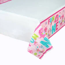 Tovaglia, 1° compleanno One Wild Girl, 1,37x2,59m, lavabile