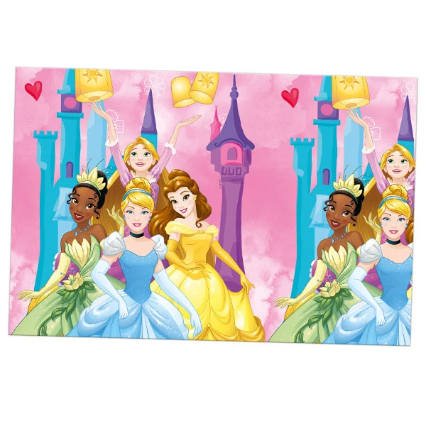 Tovaglia delle Principesse Disney, "Vivi la tua storia", 1,8x1,2m