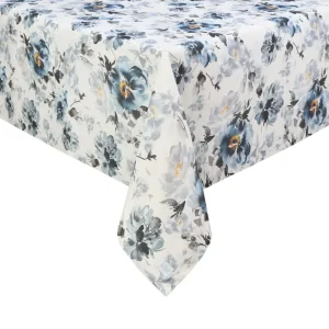 tovaglia fiori blu