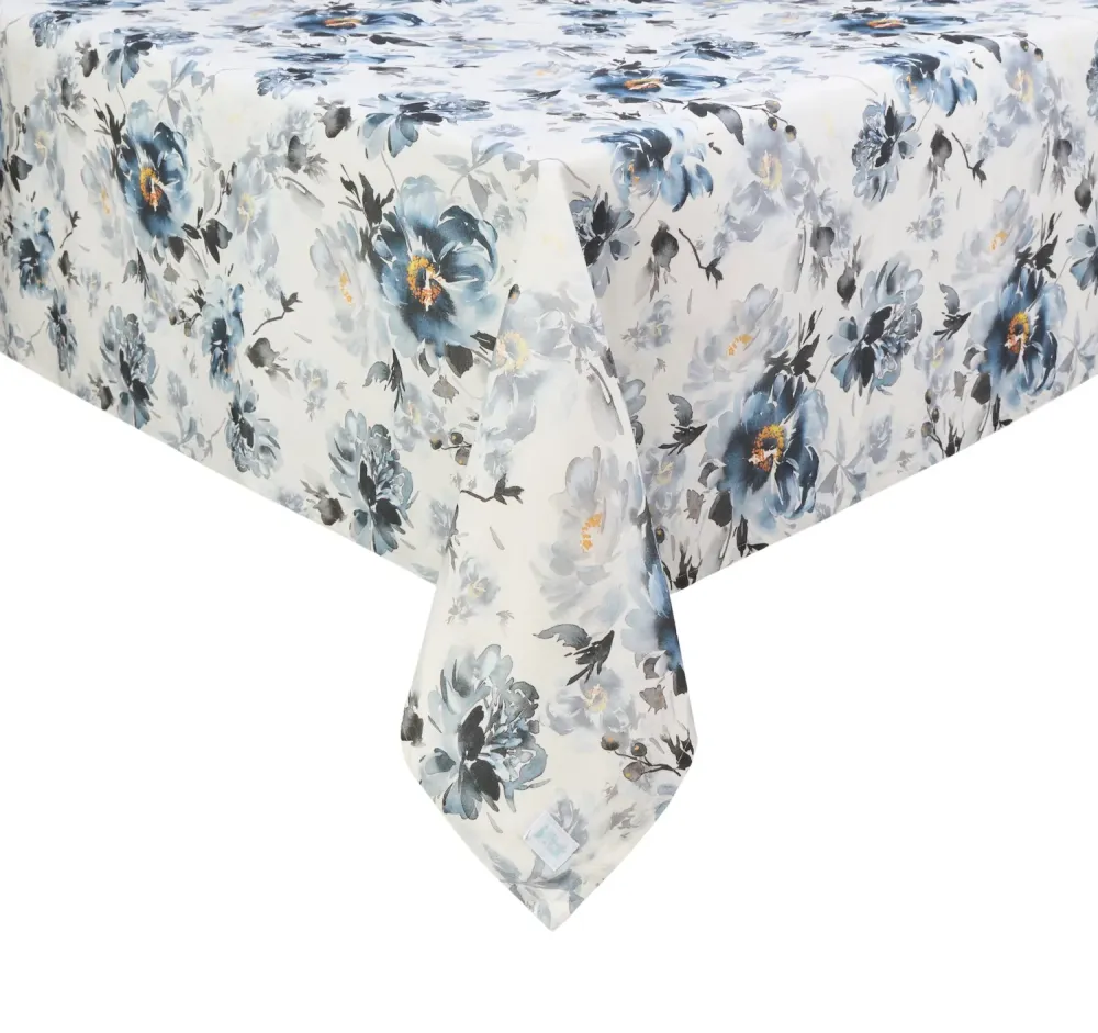 tovaglia fiori blu