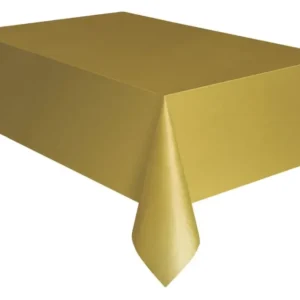 Tovaglia, oro, tinta unita, 137 x 274 cm, lamina, lavabile