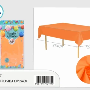Tovaglia per tavolo 137x274cm arancio