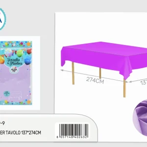 Tovaglia per tavolo 137x274cm lilla