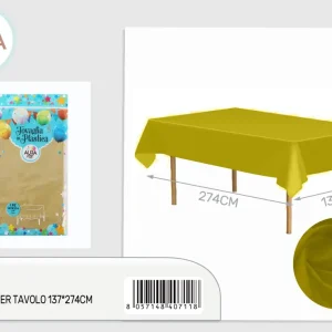 Tovaglia per tavolo 137x274cm oro