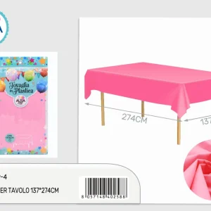 Tovaglia per tavolo 137x274cm rosa
