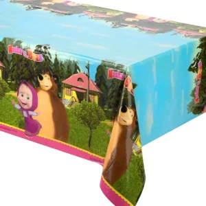 Tovaglia plastica 120x180cm Masha e Orso