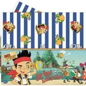 1 TOVAGLIA PLASTICA TEMA JAKE IL PIRATA 120x180