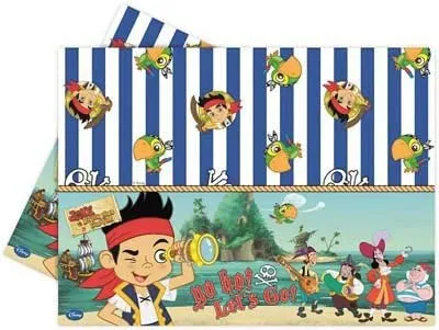 1 TOVAGLIA PLASTICA TEMA JAKE IL PIRATA 120x180
