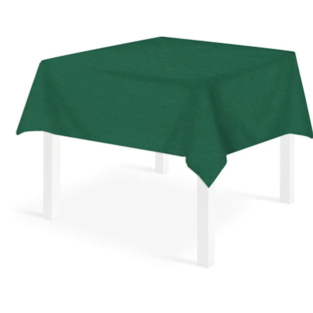 Tovaglia Stoffa Verde Monolin Quadrata cm. 150X150 - 12 pz.