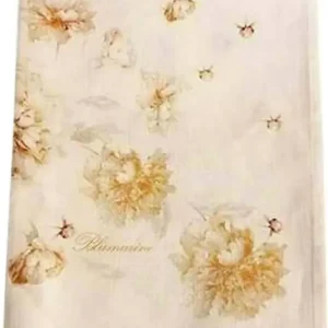 Tovaglia da tavola per 12 Lino SILVIA Blumarine 170x270 senza tovaglioli colore MIELE