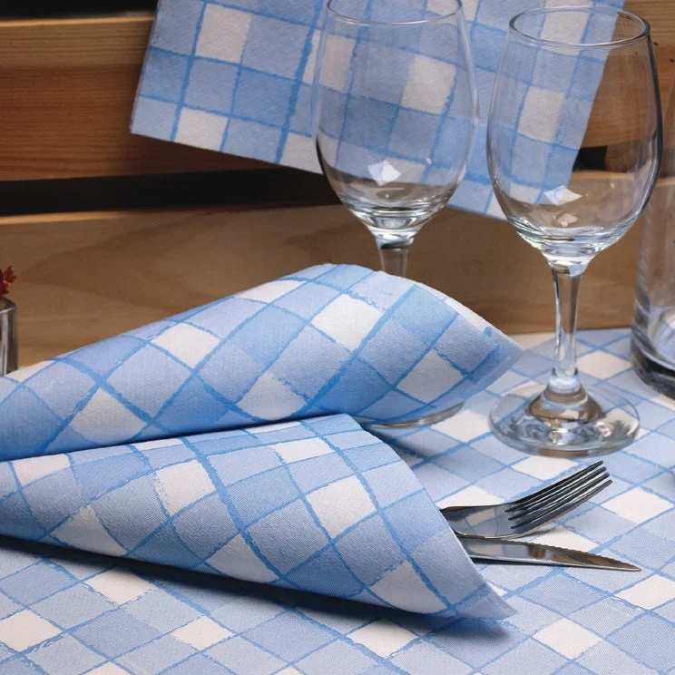 Tovaglia Tnt Guest Azzurro Fibracel cm. 100x100 - 100 pz.