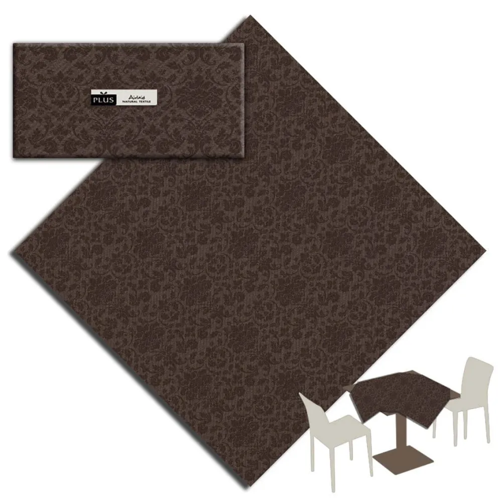 Tovaglia Tnt Victoria Cacao Plus cm. 100X100 - 100 pz.