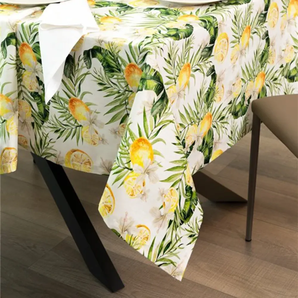 Tovaglia Tropicale 6 Posti Cotone Deva Neith