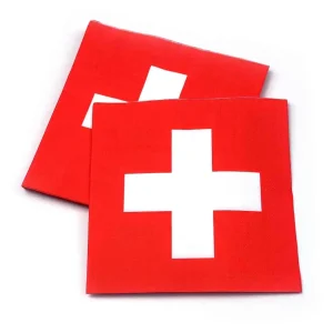 16 tovaglioli 33cm Croce svizzera