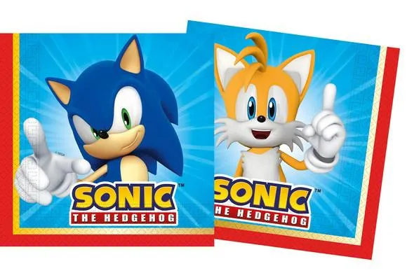 Tovaglioli 33x33cm 20pz fsc Sonic " Hedgehog"