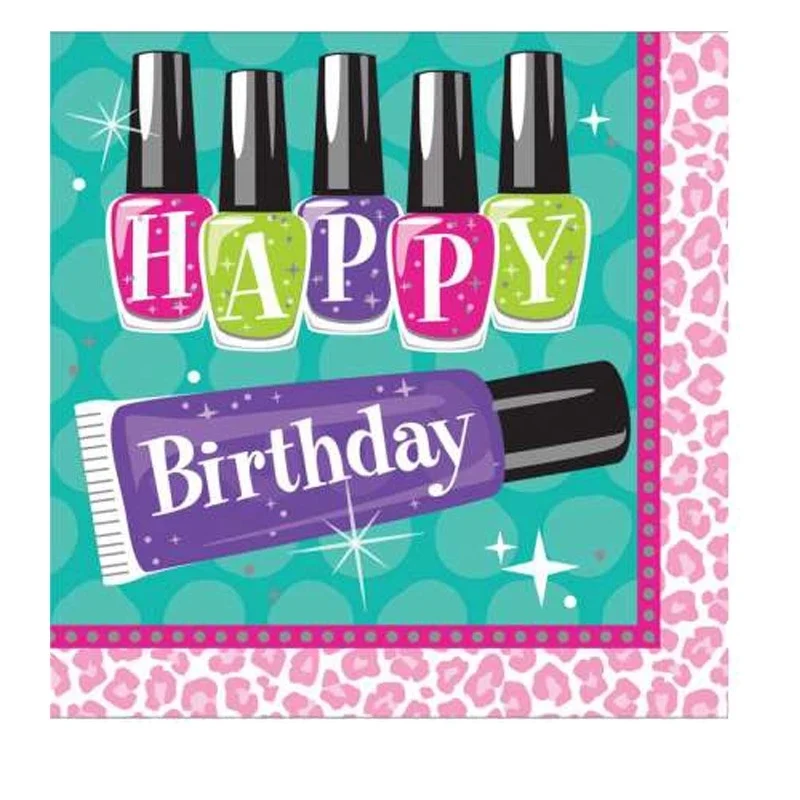 Tovaglioli Beauty Party, confezione da 16