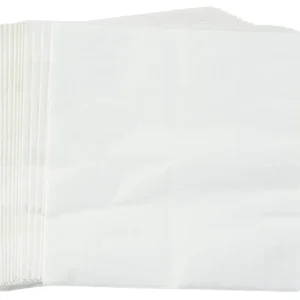 Tovaglioli, bianco liscio, confezione da 20, 33 x 33 cm