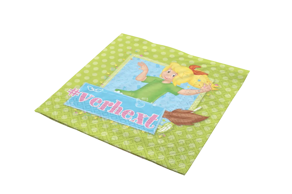 Tovaglioli Bibi Blocksberg, 33 x 33 cm, confezione da 20 pezzi