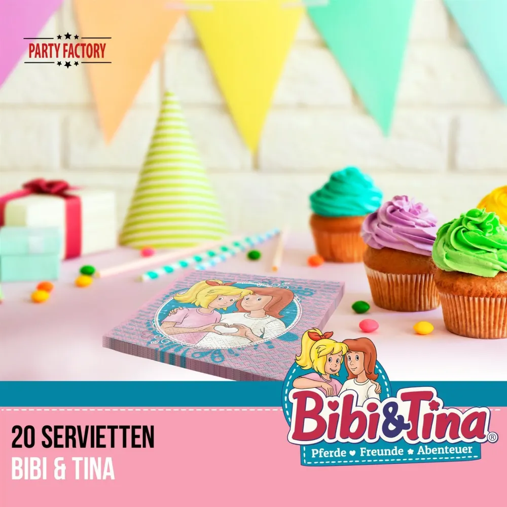 Tovaglioli Bibi e Tina, confezione da 20 pezzi