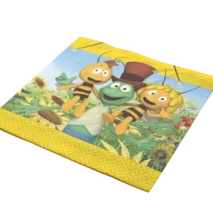 Tovaglioli dell'ape Maya, 33x33 cm, confezione da 20 pezzi