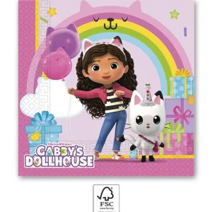 Tovaglioli, Gabby's Dollhouse, anni '20, 33x33cm