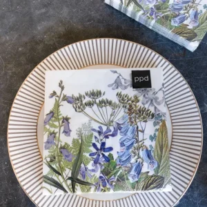 Tovaglioli grandi fiori di campo blu