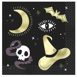 Tovaglioli di Halloween, Celeste, confezione da 16 pezzi