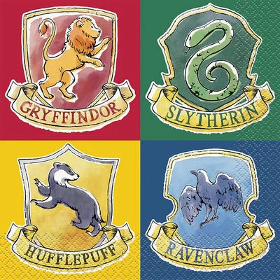 Tovaglioli Harry Potter Hogwarts 33x33cm 16pz