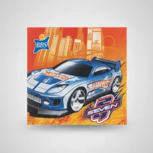 Tovaglioli Hot Wheels Sport Car 33x33 cm | 20 Pezzi 2 Veli Ufficiali | Decorazioni Festa Compleanno Bimbo