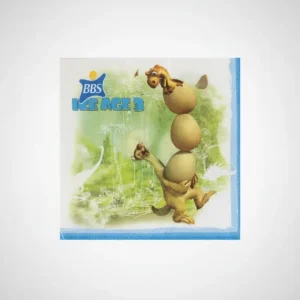 Tovaglioli ICE AGE 3 Cartoncino 33x33 cm | 20 Pezzi 2 Veli | Decorazioni Festa L'Era Glaciale