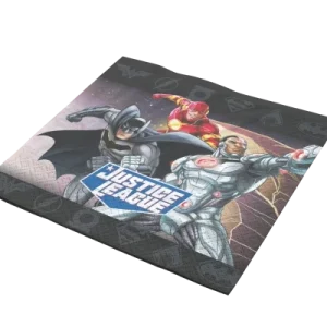 Tovaglioli Justice League, 33x33 cm, confezione da 20 pezzi