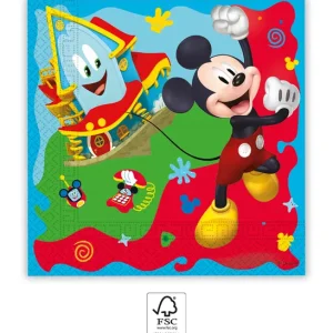 Tovaglioli Mickey Mouse Rock House, confezione da 20, 33 x 33 cm