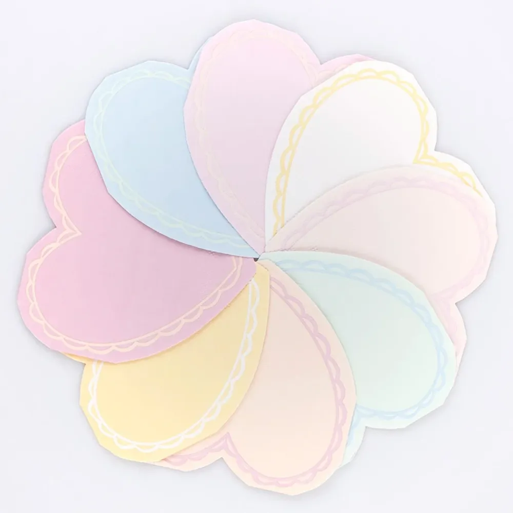 Tovaglioli piccoli cuore (x16)