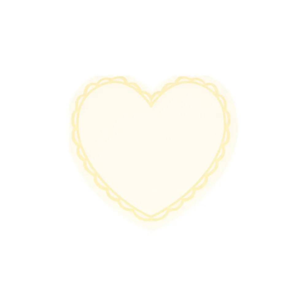 Tovaglioli piccoli cuore (x16)