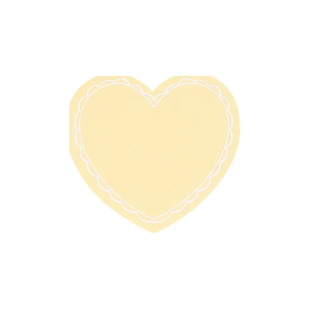 Tovaglioli piccoli cuore (x16)