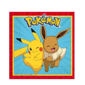 Tovaglioli Pokemon Party, 20 pezzi, 33x33cm